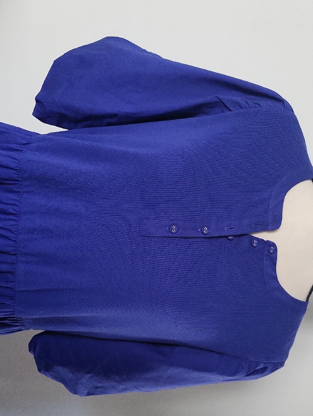 Chico's Elegant Royal Blue Tiered Midi Dress - Classic Fit - Picture 4 of 5